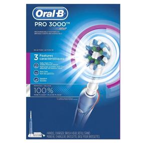 img 3 attached to 🦷 Зубная щетка Oral-B Pro 3000 без Bluetooth: перезаряжаемая и эффективная