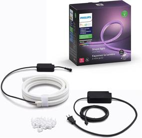 img 3 attached to Philips Hue Smart Outdoor Lightstrip - 2m/7ft, Voice Compatible with Alexa, Homekit, Google Home