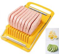 🍽️ premium japan-made stainless steel luncheon meat, spam, cheese, avocado, egg slicer - bpa free, convenient kitchen tool by happy sales logo