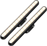 🔦 dimmable touch bar lights: wireless stick-on led lamp for bed headboard & more! rechargeable battery powered under cabinet lighting - perfect gift for kids логотип