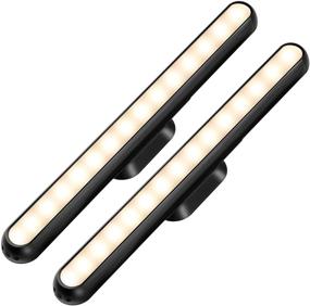 img 4 attached to 🔦 Dimmable Touch Bar Lights: Wireless Stick-on LED Lamp for Bed Headboard & more! Rechargeable Battery Powered Under Cabinet Lighting - Perfect Gift for Kids