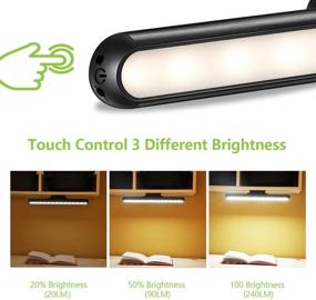 img 2 attached to 🔦 Dimmable Touch Bar Lights: Wireless Stick-on LED Lamp for Bed Headboard & more! Rechargeable Battery Powered Under Cabinet Lighting - Perfect Gift for Kids