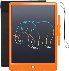 img 1 attached to 10-Inch Magnetic Drawing Board LCD Draw Pad with Protective Bag - Colorful Screen Writing Tablet, Perfect Traveling Birthday Gift for 3-6 Year Old Boys and Girls - LEYAOYAO Toys