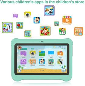 img 3 attached to 📱 Xgody 7 Inch Kids Tablet - 3GB RAM, 32GB ROM, Android 10.0, WiFi, Bluetooth, Dual Camera - Pre-Installed Kid's Learning-Educational APP, Parental Control - Includes Case