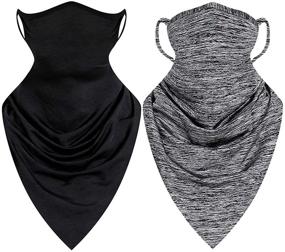 img 4 attached to Reusable Washable Cloth Bandanas Gaiter Men's Accessories for Scarves