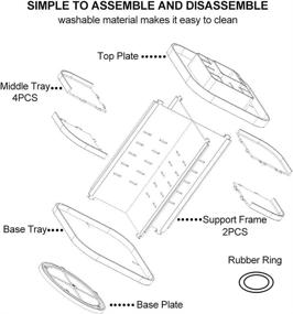 img 3 attached to Rotating Organizer Adjustable Spinning Cosmetic