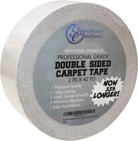 img 4 attached to 📦 Sugarman Creations Premium Double Sided Carpet Tape - 2" x 40 Yards, 120 Feet - Extra Durable and Strong, Industrial Grade Rug Tape - Best Rated Adhesive for Carpet Underlayment