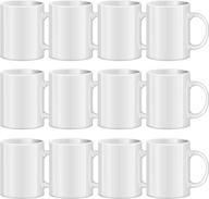 ☕ sublimation blank tazas sublimacion: versatile white ceramic coffee mugs logo