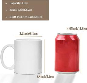 img 3 attached to ☕ Sublimation Blank Tazas Sublimacion: Versatile White Ceramic Coffee Mugs