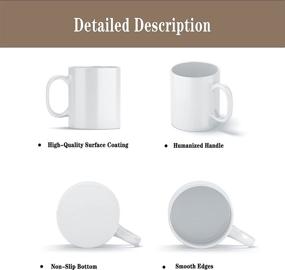 img 2 attached to ☕ Sublimation Blank Tazas Sublimacion: Versatile White Ceramic Coffee Mugs