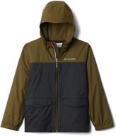 boy's columbia rain zilla jacket - bright collegiate clothing for rainy weather logo