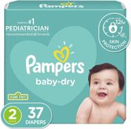 👶 pampers cruisers size 2 baby dry diapers, 37 count logo