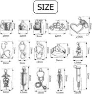 💉 75pcs antique silver medical nurse charms and pendants: crafting jewelry with 15 unique styles logo