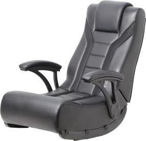 img 1 attached to 🎮 X Rocker 5111601 Jynx Floor Rocker 2.1 BT - Premium Black Gaming Chair! Dimensions 37.01" x 22.83" x 34.65