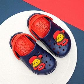 img 2 attached to 👶 Loulân Lightweight Toddler Slippers for Boys 10-10.5 | SEO-Friendly Boys' Shoes