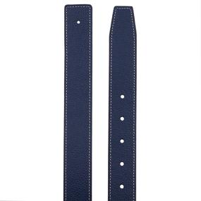 img 1 attached to Replacement Leather Strap Reversible Genuine Men's Accessories and Belts