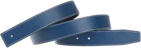 img 4 attached to Replacement Leather Strap Reversible Genuine Men's Accessories and Belts