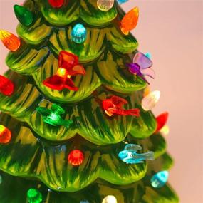 img 2 attached to Ruisita 153-Piece Multi-Colored Ceramic Christmas Tree Ornament Set with Plastic Tree Bulbs and Star Topper