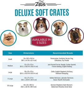 img 2 attached to Premium ZEUS Deluxe Soft Crate with Storage Case: Ideal for Travel & Training - A Must-Have for Pet Owners