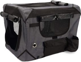 img 4 attached to Premium ZEUS Deluxe Soft Crate with Storage Case: Ideal for Travel & Training - A Must-Have for Pet Owners