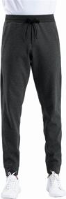 img 2 attached to 🏋️ THE GYM PEOPLE Men's Fleece Joggers: Athletic Loose-fit Sweatpants with Deep Pockets for Workout, Running, Training