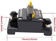 🔌 anjoshi 300amp circuit breaker 30a-300a | manual reset switch | waterproof fuse holder inline | trolling motor, car, marine, boat, bike, stereo audio system protection logo