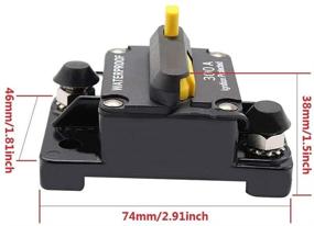 img 4 attached to 🔌 ANJOSHI 300Amp Circuit Breaker 30A-300A | Manual Reset Switch | Waterproof Fuse Holder Inline | Trolling Motor, Car, Marine, Boat, Bike, Stereo Audio System Protection