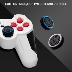 img 2 attached to Fpxnb 4 Pairs Analog Stick Thumb Grip Set - Silicone Joystick Covers for PS4, PS3, PS2, WiiU, Xbox One, Xbox 360 Wireless Controller (8-Pack)