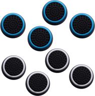 fpxnb 4 pairs analog stick thumb grip set - silicone joystick covers for ps4, ps3, ps2, wiiu, xbox one, xbox 360 wireless controller (8-pack) логотип