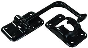 img 4 attached to JR Products 10625 Plastic 90-Degree T-Style Door Holder - Black, 6-Inch