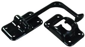 img 1 attached to JR Products 10625 Plastic 90-Degree T-Style Door Holder - Black, 6-Inch