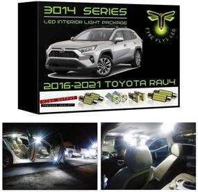 img 4 attached to Светильники Fyre Flys из 8 штук белого светодиода для интерьера 🚗 Toyota RAV4 (2016-2021) - супер яркие 6000K и инструмент для легкой установки включен