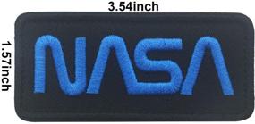 img 1 attached to Tactical Space Embroidered Patches Loop Backing