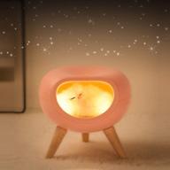 🐱 wonenice sweet kitty lamp: cute bedside nightlight with touch dimmer - perfect birthday or christmas gift for every cat enthusiast (pink) логотип