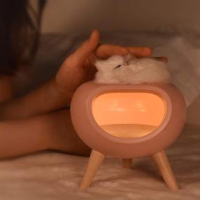 img 2 attached to 🐱 WoneNice Sweet Kitty Lamp: Cute Bedside Nightlight with Touch Dimmer - Perfect Birthday or Christmas Gift for Every Cat Enthusiast (Pink)