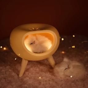 img 1 attached to 🐱 WoneNice Sweet Kitty Lamp: Cute Bedside Nightlight with Touch Dimmer - Perfect Birthday or Christmas Gift for Every Cat Enthusiast (Pink)