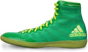 img 1 attached to Adidas AdiZero Varner Wrestling Yellow Men's Shoes in Athletic