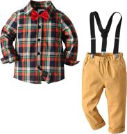 nwada suspenders gentleman children burgundy boys' clothing : clothing sets logo