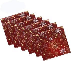 img 4 attached to Pfrewn Christmas Snowflake Polyester Decoration