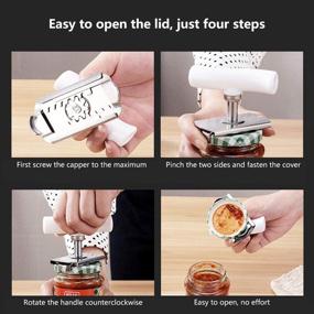 img 1 attached to Adjustable Jar Opener for Weak Hands and Seniors with Arthritis - Stainless Steel Lid Opener Tool for Easy Cooking and Everyday Use