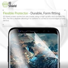 img 3 attached to 📱 IQShield 2-Pack Защитная пленка против пузырьков для экрана Samsung Galaxy S8 Plus - дружественная к чехлу (неграфеновая)