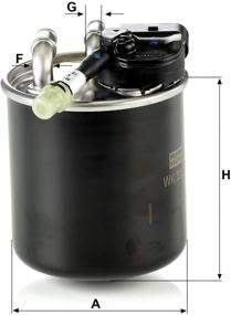 img 3 attached to MANN-FILTER WK 820/17 Fuel Filter: Premium Performance for Optimal Fuel Filtration