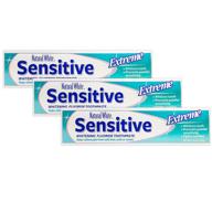 🦷 pack of 3 extreme sensitivity natural white toothpaste logo