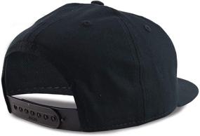 img 1 attached to Premium Cotton Flatbill Snapback 🧢 Hat for Boys - Armycrew Boys' Accessories