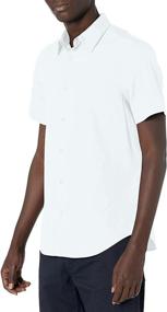 img 3 attached to 👔 Stylish and Comfortable: Calvin Klein Sleeve Button Stretch Men's Shirts