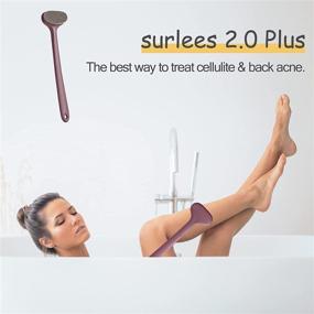 img 2 attached to «Surlees 2.0 Плюс - Идеальная спинная щетка для душа для мужчин, женщин и пожилых людей с ванной и кистью для тела (15'', синий)»