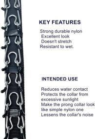 img 1 attached to 🐶 Medium-Sized Dog Prong Training Collar - Choke Pinch Collar with Quick Release Snap Buckle and Comfort Tips for Small to Large Dogs