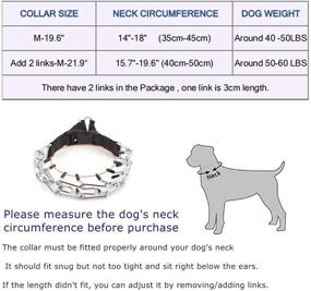 img 3 attached to 🐶 Medium-Sized Dog Prong Training Collar - Choke Pinch Collar with Quick Release Snap Buckle and Comfort Tips for Small to Large Dogs