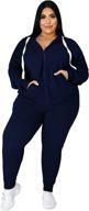 👚 stylish and comfortable: tycorwd women's plus size two piece sweatsuit sets for effortless lounging logo