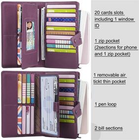 img 1 attached to YALUXE Women's Handbags & Wallets with Blocking Removable Checkbook Capacity